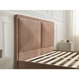 Bobochic Paris Prašno rožnata oblazinjena oblazinjena zakonska postelja z letvenim dnom 140x190 cm Mara – | Shoptok.si