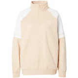 Roxy Sportska sweater majica 'ESSENTIAL ENERGY' sivkasto bež / bijela