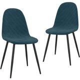  Jedilni stoli 2 kosa moder žamet, (20701219) | Shoptok.si
