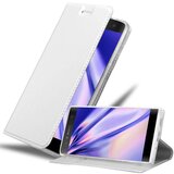 Cadorabo Ohišje, združljivo z Sony Xperia XA2 v klasično srebrno - Zaščitni ovitek z magnetnim zapiranjem, stoječo funkcijo in režo za kartice, (20558656) | Shoptok.si