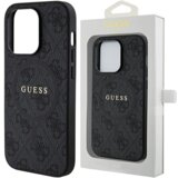 Guess 4G COLLECTION LEATHER METAL LOGO MAGSAFE OVITEK ZA IPHONE 12 PRO / IPHONE 12 - ČRN, (21833417) | Shoptok.si
