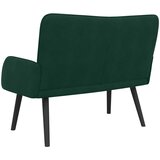  Kauč za dvoje Tamnozelena 115 x 61 x 87 cm Baršun | shoptok.hr