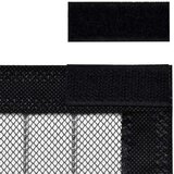  Zavesa proti mrčesu 2 kosa z magnetnimi bloki črna 220x130 cm, (21050356) | Shoptok.si