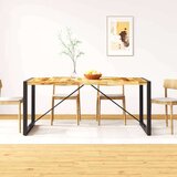  Blagovaonski Stol Masivno Grubo Obrađeno Drvo Manga 180 cm | shoptok.hr