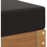  Vanjska stolica klupa s jastukom Prirodna 80 x 43 x 37 cm - Prirodna i crno 80 cm Zatvoren prostor za noge | shoptok.hr
