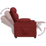  Naslonjač od tkanine crvena boja vina | Eponuda.com