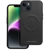 Roar kožna Mag Case maska kompatibilna s MagSafeom – za iPhone 14 Plus crna | shoptok.hr