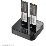 LC-Power Docking station NVMEM.2 SSD, USB-C port, 2x SSD-aTransfer rate do 20 Gb/s Cijene