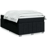 vidaXL Krevet box spring s madracem crni 120 x 190 cm od tkanine | shoptok.hr