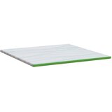  Nadmadrac Bijela i zelena 200 x 200 cm Jakard tkanina | shoptok.hr