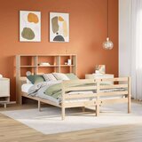 vidaXL Knjižna postelja brez vzmetnice 120x190 cm trdna borovina | Shoptok.si