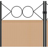  3-panelni pregradni zid Bež 120 x 220 cm Tkanina | shoptok.hr