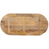 Stolna ploča 100 x 40 x 2,5 cm ovalna od masivnog drva manga | shoptok.hr