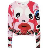 Desigual Pulover roza / crvena / crna / bijela | shoptok.hr