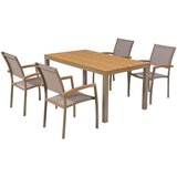Gardenson VRTNA GARNITURA PIEMONT aluminij naravne barve, barve šampanjca | Shoptok.si