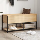 vidaXL Klop za shranjevanje sonoma hrast 100x42,5x47 cm inženirski les | Shoptok.si