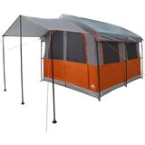  Družinski šotor s streho Siva in oranžna 324 x 255 x 230 cm, (5000091124) | Shoptok.si