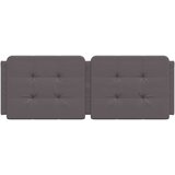 vidaXL Vzglavna stranica siva 120 cm umetno usnje | Shoptok.si
