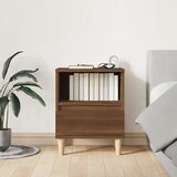  Noćni ormarići 2 kom boja dimljenog smeđi 40x35x50 cm | shoptok.hr