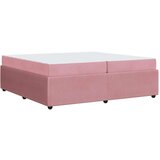  Posteljni okvir z vzmetnico z vzmetnico Roza 200 x 200 cm Žamet | Shoptok.si