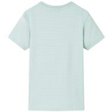  Dječja majica kratkih rukava s prugama svijetla boja mente 104 | shoptok.hr