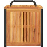  Zunanja škatla za blazine 45x45x45/53 cm akacijev les in jeklo, (21413627) | Shoptok.si