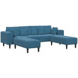 SOFA 3 pcs Plava 250 x 188 x 76 cm Baršun | shoptok.hr