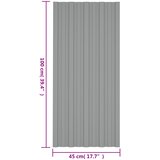 Krovni panel 36 pcs Siva 100 x 45 cm Pocinčani čelik | shoptok.hr