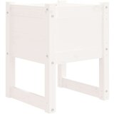 vidaXL Visoka greda bela 40x40x52,5 cm trdna borovina | Shoptok.si