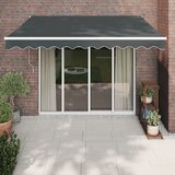 vidaXL Zložljiva tenda antracitna 3,5x2,5 m blago in aluminij Cene