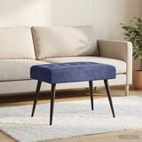  Klupa s gumbastim tkanjem Policijska plava 60 x 40 x 45 cm | Eponuda.com