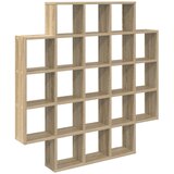 vidaXL Stenska polica Sonoma hrast 100 x 13 x 100 cm Inženirski les, (5000307445) | Shoptok.si