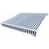 Platno Tenda iz platna modra in bela 3x2,5 m (brez okvirja), (20609788)