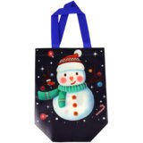 GIFT Bag in Dark Color Snowman Motif 23cm x 21.5cm x 11cm | shoptok.hr
