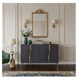 Hanah home konzola meyra 120 anthracite gold | Eponuda.com