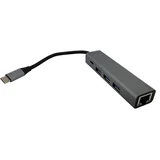 adapter konvertor TIP-C na HDMI + 4XUSB 3.0 + TIP C + SD/Micro + Audio+VGA + RJ45