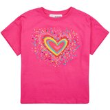 Desigual Majice s kratkimi rokavi TS_HEART Rožnata | Shoptok.si
