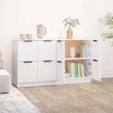  Komoda 2 kosa bela 60x30x70 cm konstruiran les, (20654356) | Shoptok.si