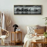  Slika - New York: Stylish City 150x50 U prirodnom drvenom okviru | shoptok.hr