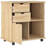  Mobilni ormar Smeđa 63 5 x 39 x 65 5 cm Čvrsto borovo drvo | shoptok.hr