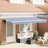  Okvir tende Plava i bijela 350 x 200 cm Poliester s PU premazom | shoptok.hr