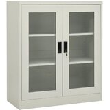  Uredski ormarić svjetlosivi 90 x 40 x 105 cm čelični | shoptok.hr