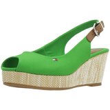 Tommy Hilfiger Sandali & Odprti čevlji ICONIC ELBA SLING BACK W Zelena | Shoptok.si
