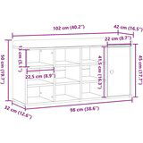  Klupa za cipele staro drvo 102x32x50 cm izrađeno drvo | shoptok.hr