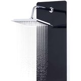 vidaXL Panel za tuširanje od stakla 25 x 44,6 x 130 cm crni | shoptok.hr