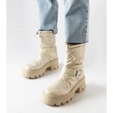 Gemre Beige Patent Snow Boots Ambretta | ePonuda.com