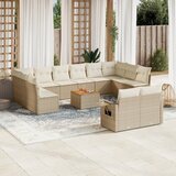 vidaXL 13-dijelni set vrtnih sofa s jastucima poliratan Bež | shoptok.hr