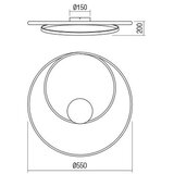  Redo 01-1886 - LED plafonsko svetlo TORSION LED/29W/230V sa prigušivačem, belo | Eponuda.com