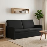 SOFA za 3 osobe Crna 190 x 81 x 82 cm Baršun | shoptok.hr