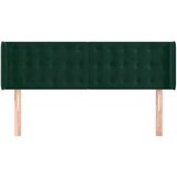  Uzglavlje s ušima tamnozeleno 147x16x78/88 cm baršunasto | Eponuda.ba